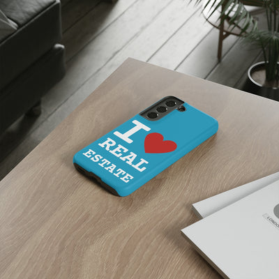 Tough Case - I Heart - Turquoise (31 Sizes)