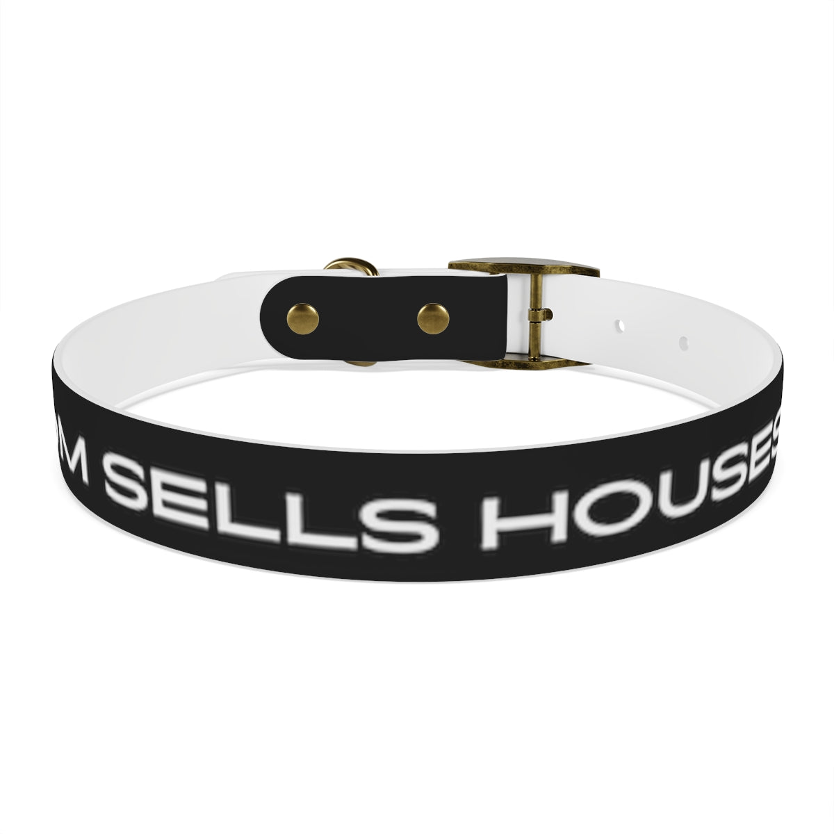 Dog Collar - My Mom Sells Houses - Black