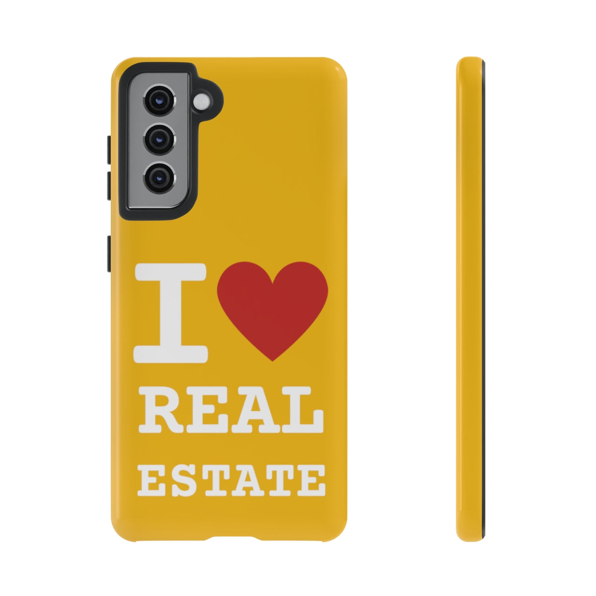 Tough Case - I Heart - Yellow (31 Sizes)