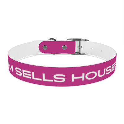 Dog Collar - My Mom Sells Houses - Pink