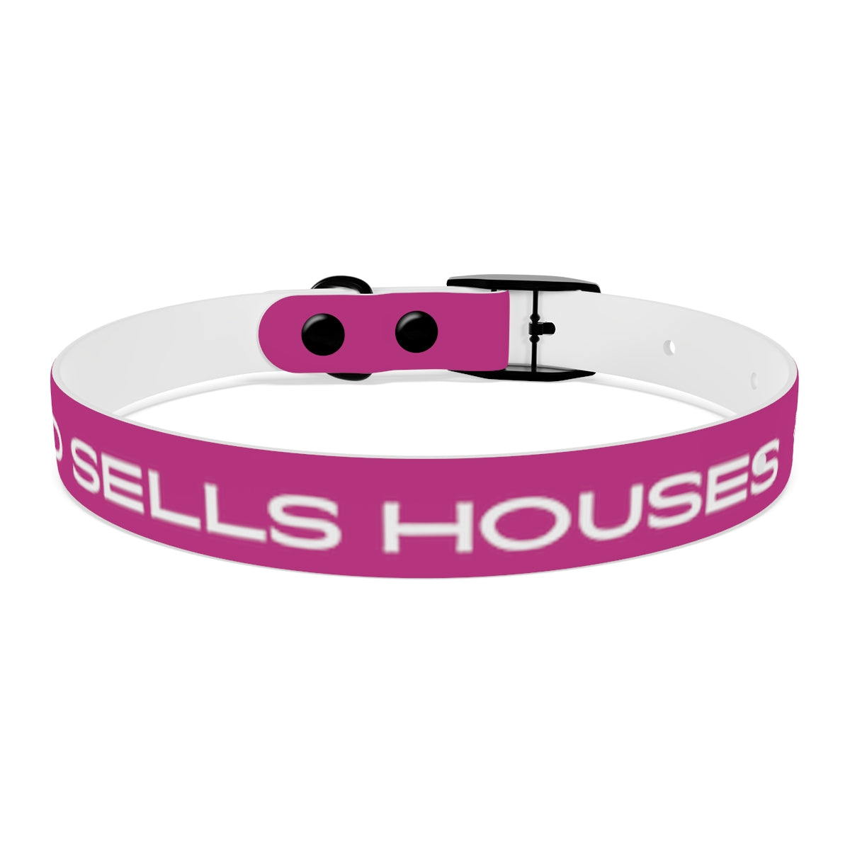 Dog Collar - My Dad Sells Houses - Pink