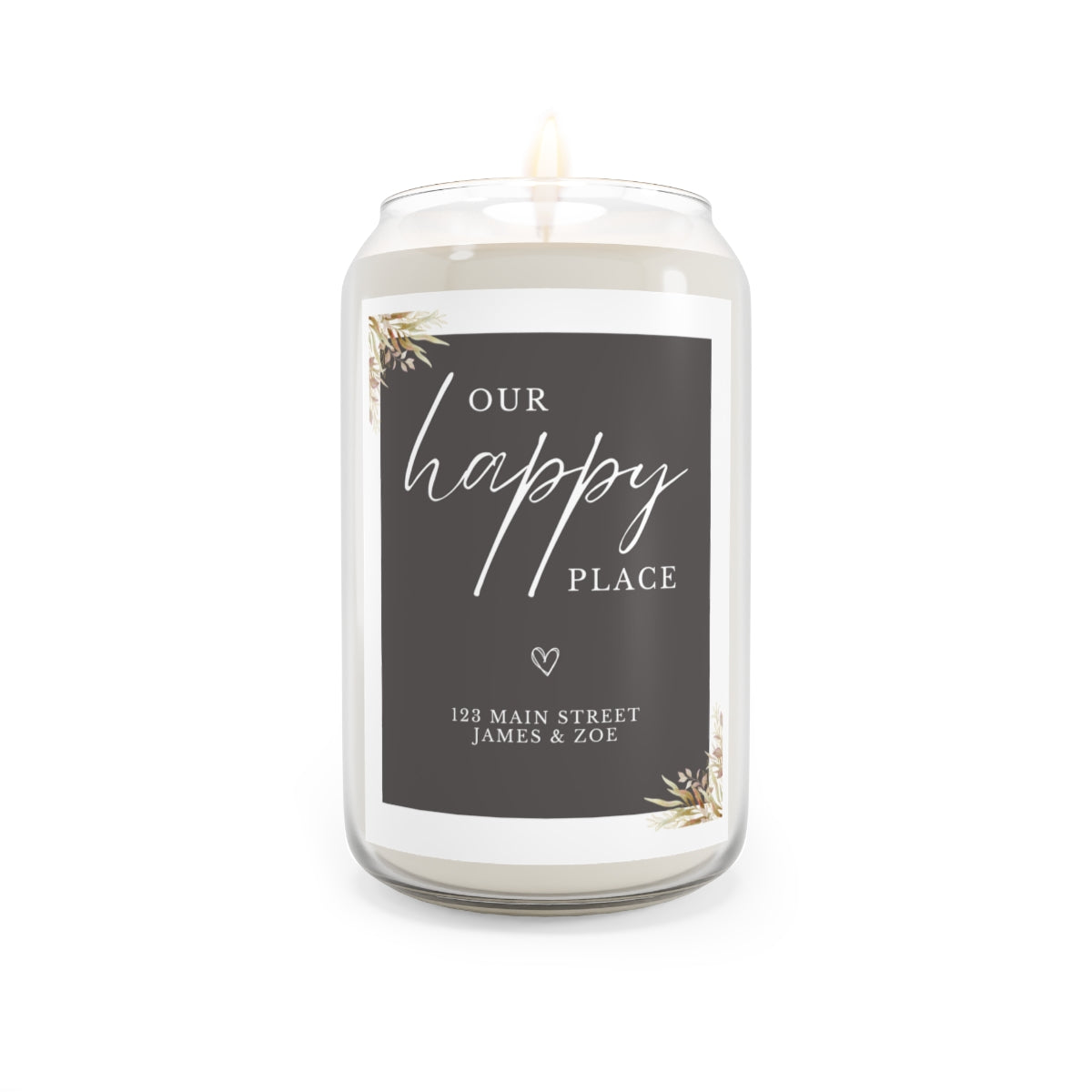 Personalized Candle - Happy Place