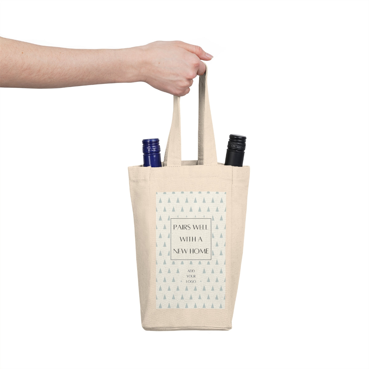 Double Wine Tote - Trees