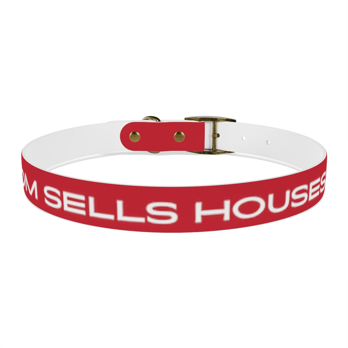 Dog Collar - My Mom Sells Houses - Red