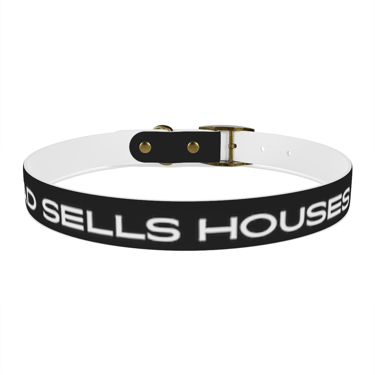 Dog Collar - My Dad Sells Houses - Black