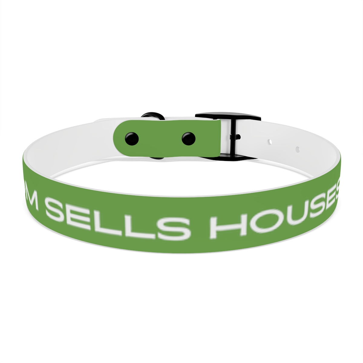 Dog Collar - My Mom Sells Houses - Green