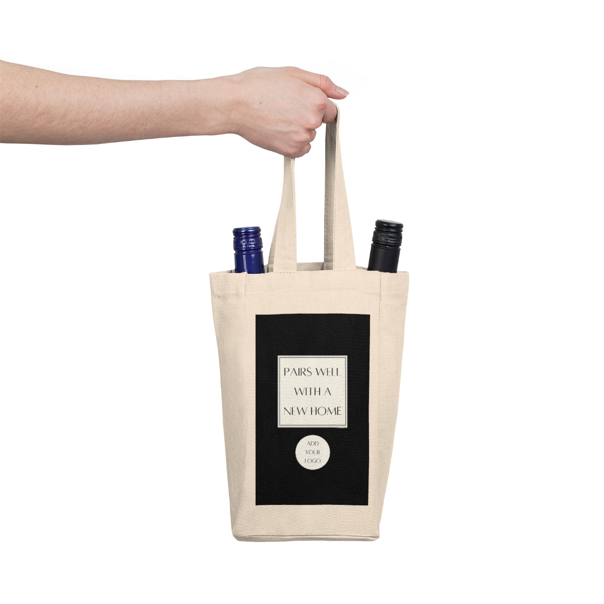 Double Wine Tote - Black