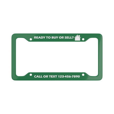 Custom License Plate Frame - Buy/Sell - Green