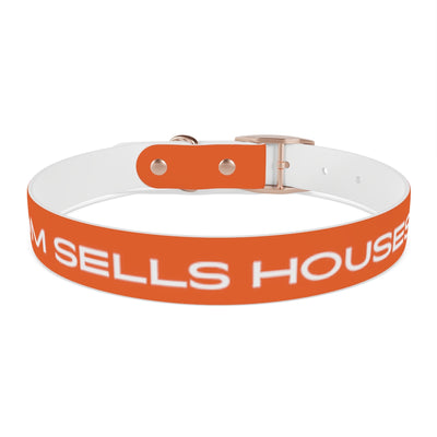 Dog Collar - My Mom Sells Houses - Orange