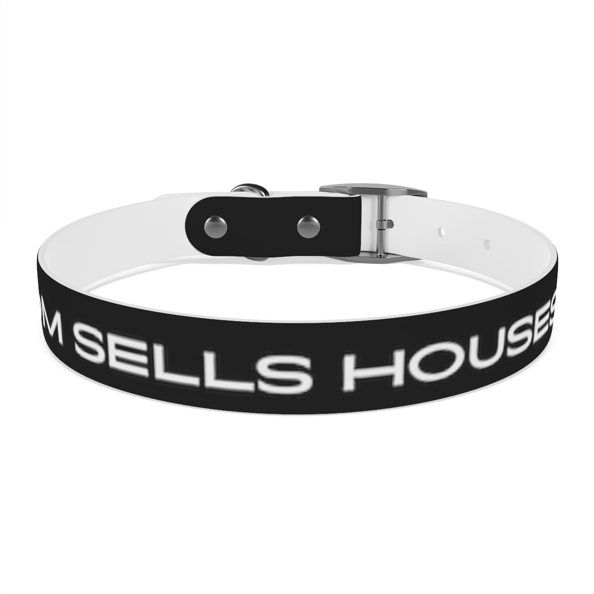 Dog Collar - My Mom Sells Houses - Black