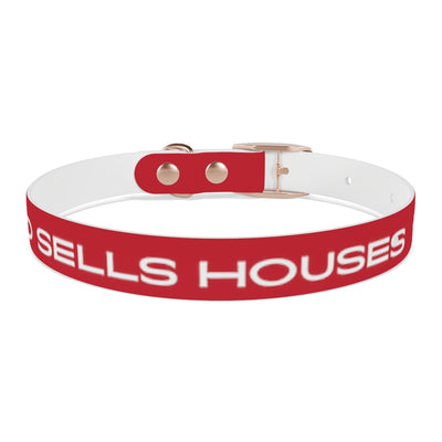 Dog Collar - My Dad Sells Houses - Red