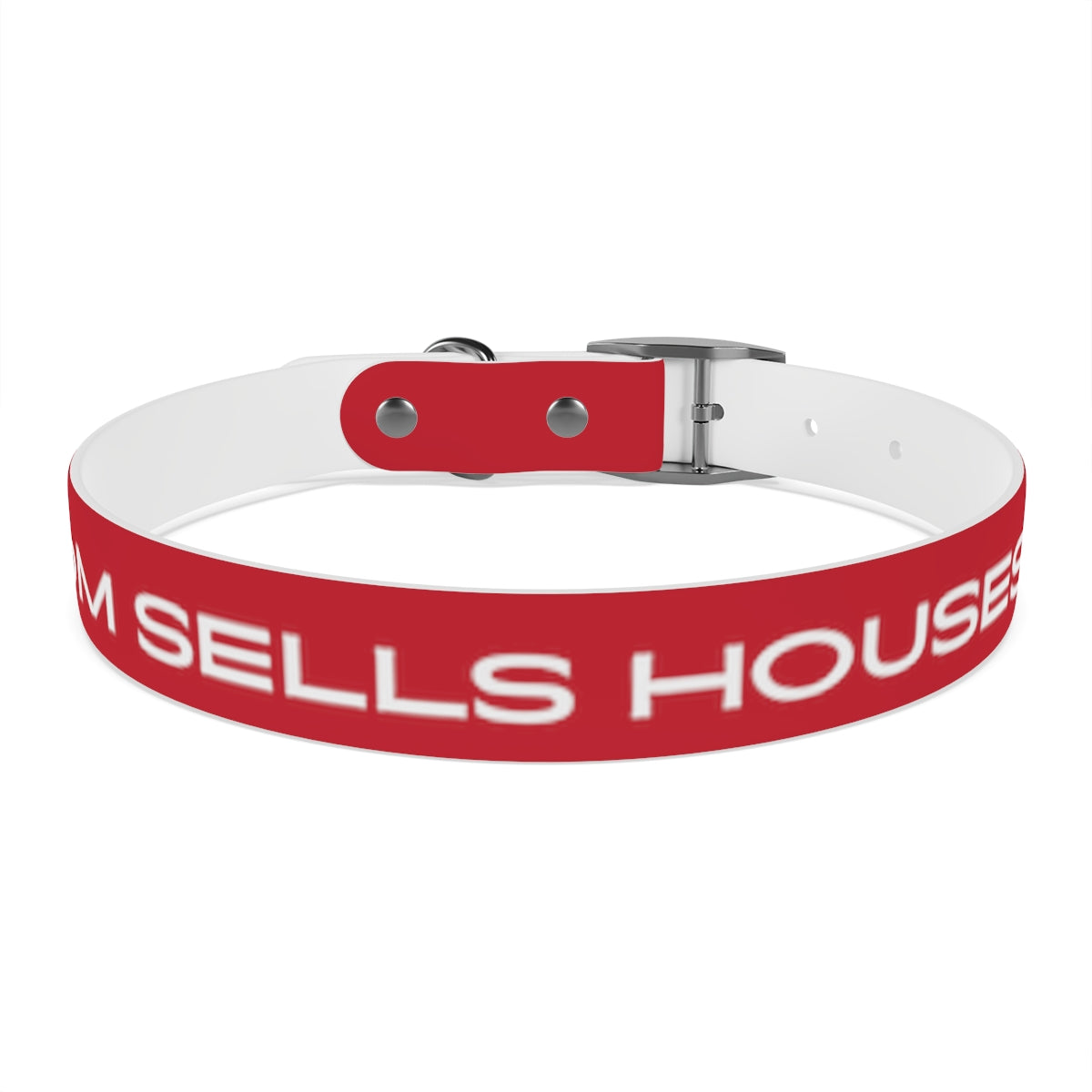 Dog Collar - My Mom Sells Houses - Red