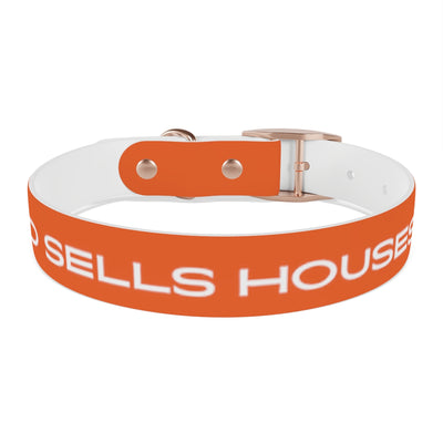 Dog Collar - My Dad Sells Houses - Orange