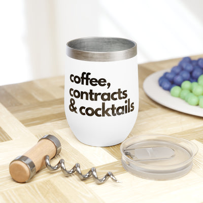 Wine Tumbler - Coffee, Contracts, Cocktails