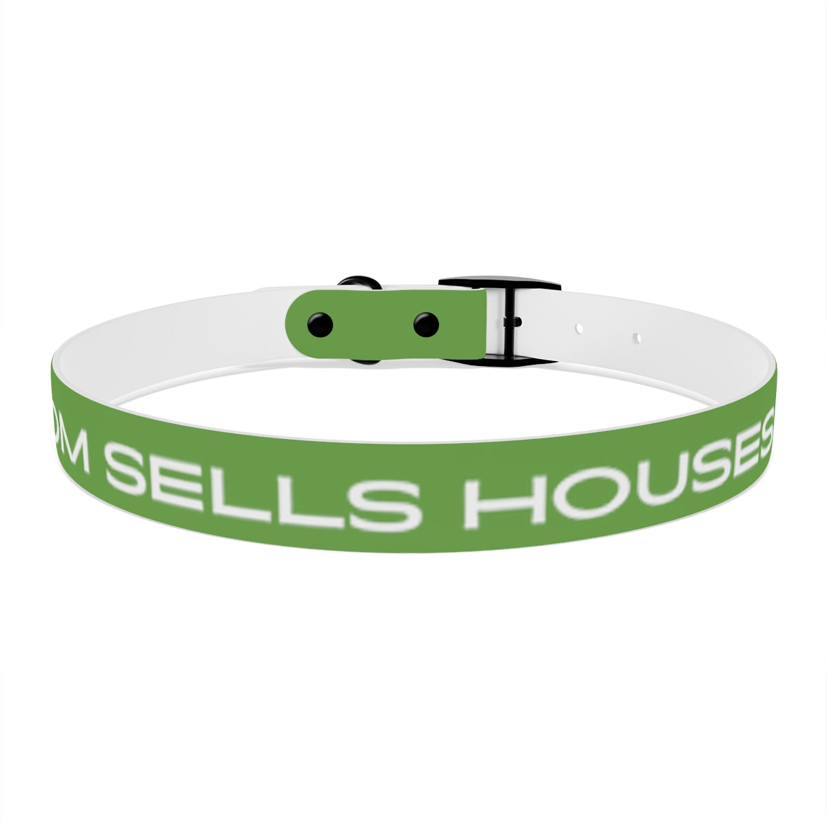 Dog Collar - My Mom Sells Houses - Green