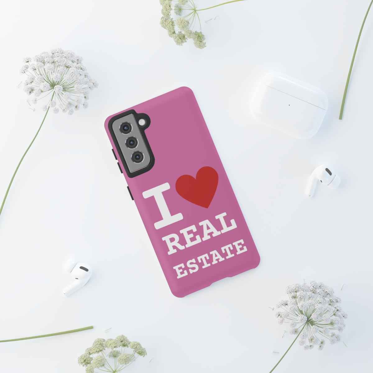 Tough Case - I Heart - Pink (31 Sizes)