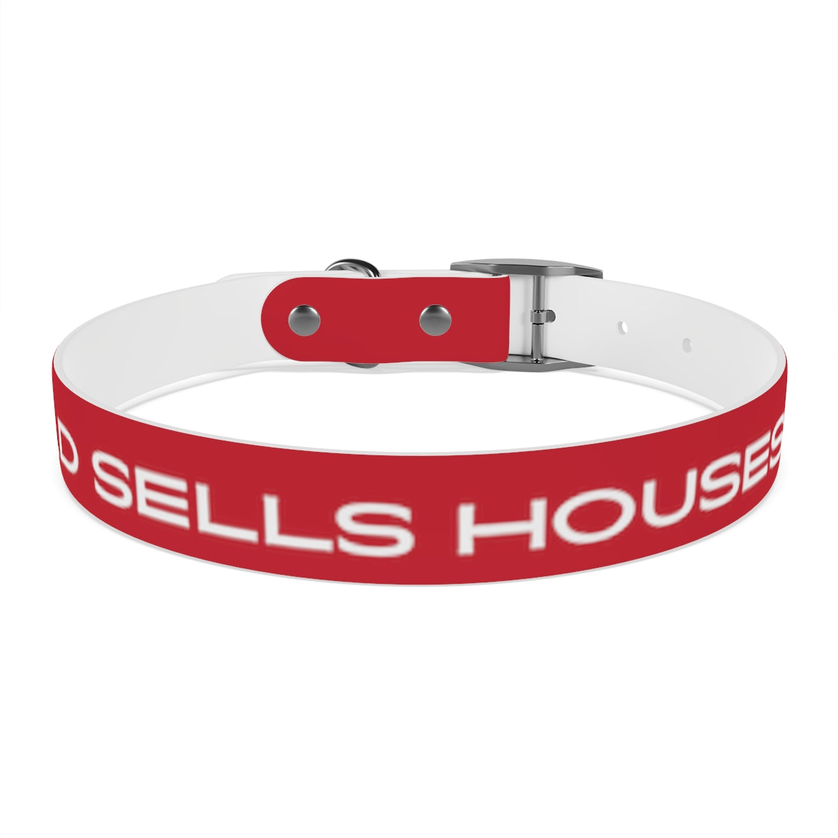 Dog Collar - My Dad Sells Houses - Red