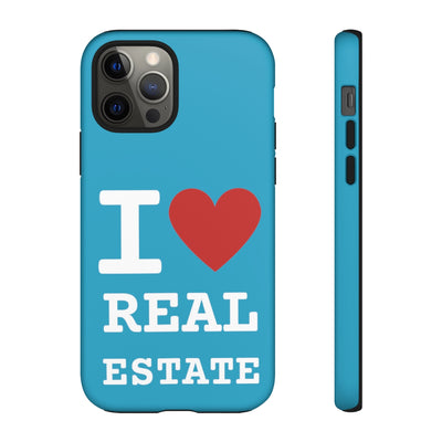 Tough Case - I Heart - Turquoise (31 Sizes)