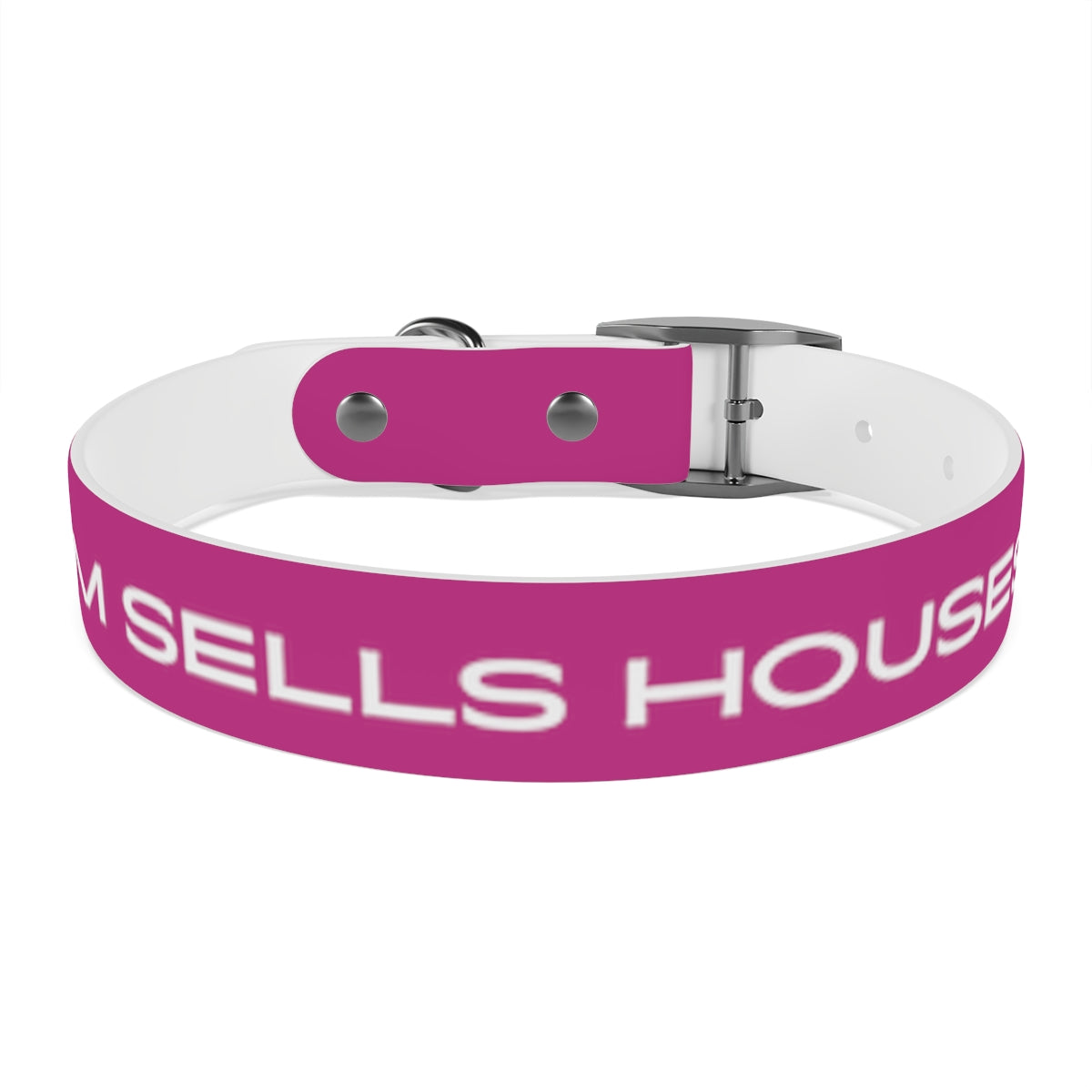 Dog Collar - My Mom Sells Houses - Pink