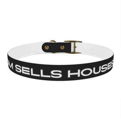 Dog Collar - My Mom Sells Houses - Black